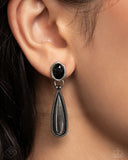 Paparazzi Festival Fame - Black Earring