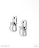 Paparazzi Heightened Haute - White Earring