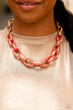 Paparazzi Statement Season - Orange Necklace