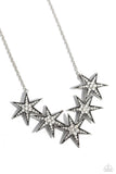 Paparazzi Rockstar Ready - White Necklace