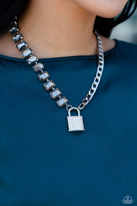 Paparazzi LOCK and Roll - Silver Necklace