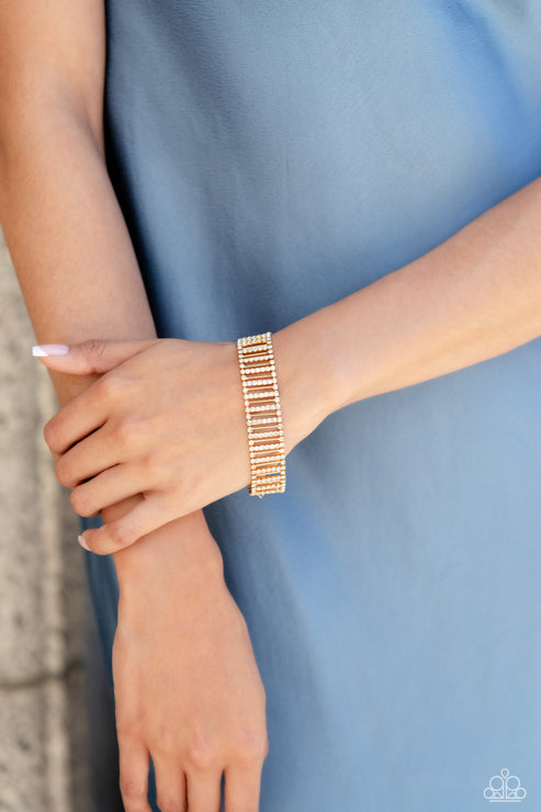 Paparazzi Elusive Elegance - Gold Bracelet