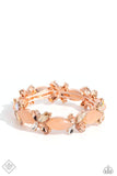 Paparazzi Soft-Hearted Succession - Rose Gold Bracelet