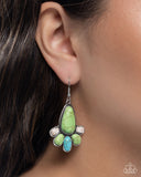 Paparazzi Rustic Revival - Green Earring