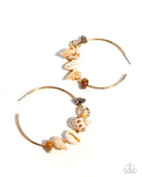 Paparazzi Seashell Sonnet - Gold Earring