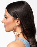 Paparazzi Seashell Sonnet - Gold Earring