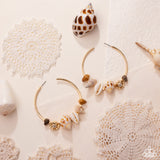 Paparazzi Seashell Sonnet - Gold Earring