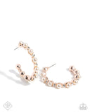 Paparazzi Shimmery Scope - Rose Gold Earring