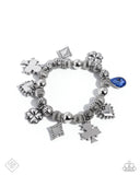 Paparazzi Spirited Sentiment - Blue Bracelet