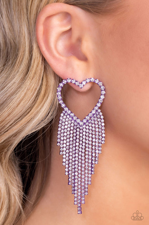 Paparazzi Sumptuous Sweethearts - Purple Earrings