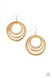 Paparazzi Tempting Texture - Gold Earrings