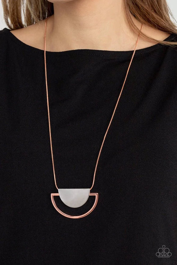 Paparazzi Lunar Phases - Copper Necklace