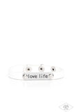 Paparazzi Love Life - White Bracelet