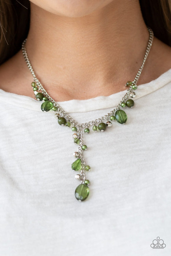 Paparazzi Crystal Couture - Green Necklace