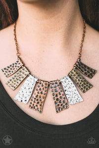 Paparazzi A Fan of the Tribe - Copper Necklace