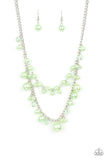 Paparazzi Blissfully Bridesmaid - Green Necklace