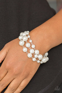 Paparazzi Until the End of TIMELESS - White Bracelet