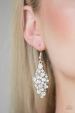 Paparazzi Cosmically Chic - White Earrings