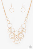 Paparazzi Break The Cycle - Gold Necklace