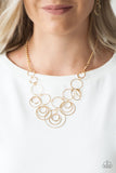 Paparazzi Break The Cycle - Gold Necklace