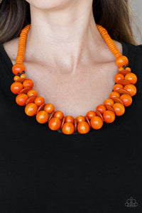 Papaazzi Caribbean Cover Girl - Orange Necklace