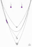 Paparazzi Gypsy Heart - Purple Necklace