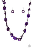Paparazzi Waikiki Winds - Purple Necklace