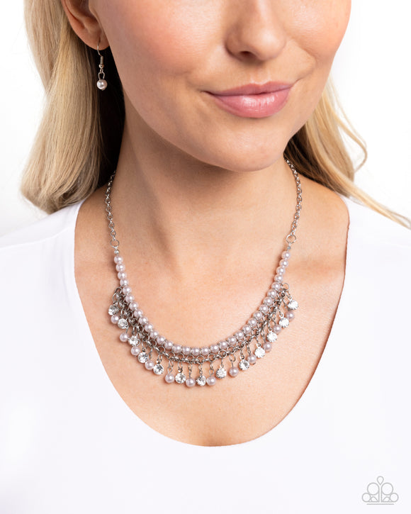 Paparazzi A Touch of CLASSY - Silver Necklace