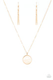 Paparazzi Shimmering Seashores - Gold Necklace