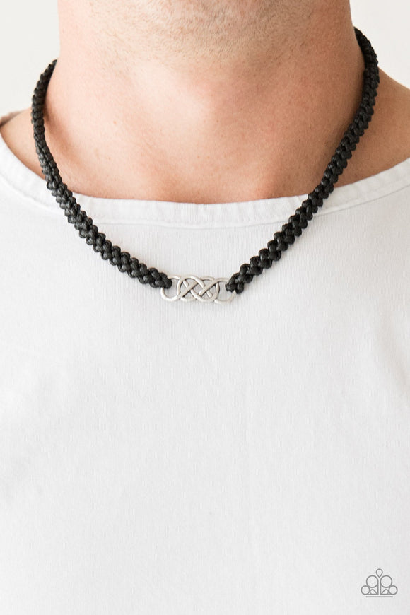 Paparazzi Just In MARITIME - Black Necklace