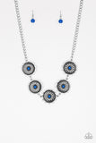 Paparazzi Me-dallions, Myself, and I - Blue Necklace