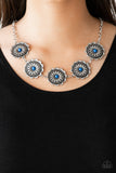 Paparazzi Me-dallions, Myself, and I - Blue Necklace