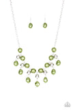 Paparazzi Queen Of The Gala - Green Necklace