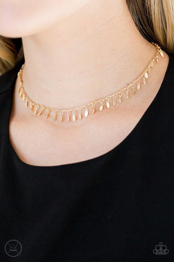 Paparazzi Purr-fect Ten - Gold Necklace