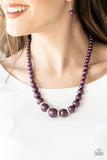 Paparazzi Party Pearls - Purple Necklace