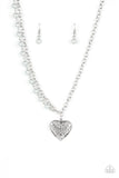 Paparazzi Forever In My Heart - Silver Necklace