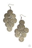 The Party Animal - Brass Earrings