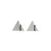 Paparazzi Pyramid Paradise - Silver Earrings