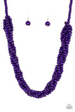 Paparazzi Tahiti Tropic - Purple Necklace