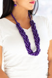 Paparazzi Tahiti Tropic - Purple Necklace