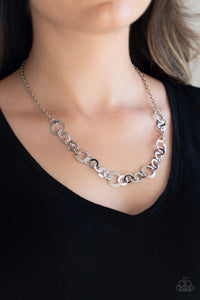 Paparazzi Move It On Over - Silver Necklace