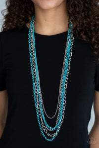 Industrial Vibrance - Blue Necklace