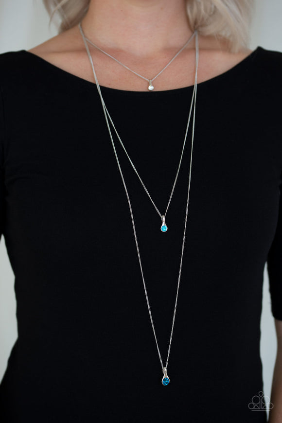 Paparazzi Crystal Chic - Blue Necklace