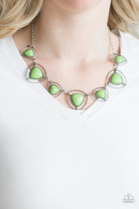 Paparazzi Make A Point - Green Necklace