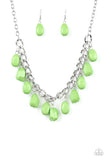 Paparazzi Take The COLOR Wheel! - Green Necklace