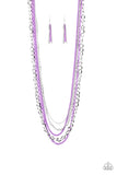 Industrial Vibrance - Purple Necklace