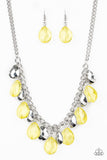 Paparazzi No Tears Left To Cry - Yellow Necklace