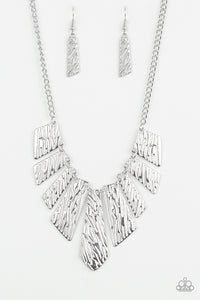 Texture Tigress - Silver Necklace