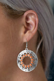Paparazzi Organically Omega - Orange Earrings