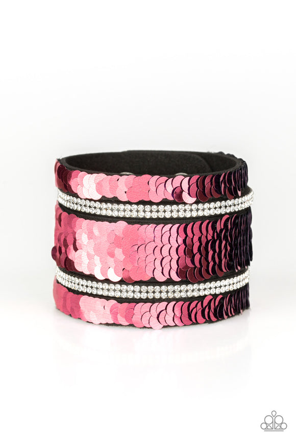 Paparazzi MERMAID Service - Pink Bracelet